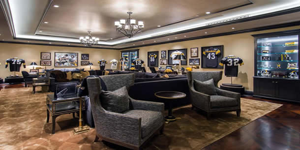 Football man cave design