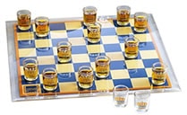 Shot glass checkers set