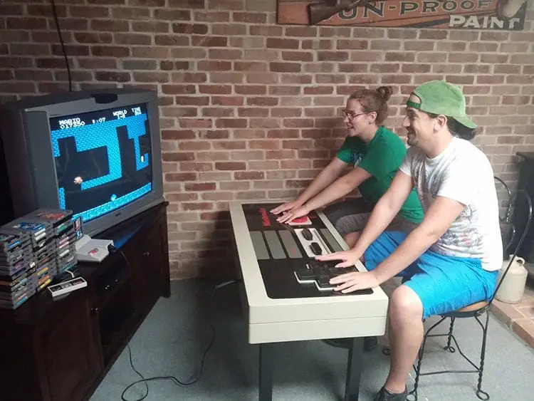 nintendo controller coffee table