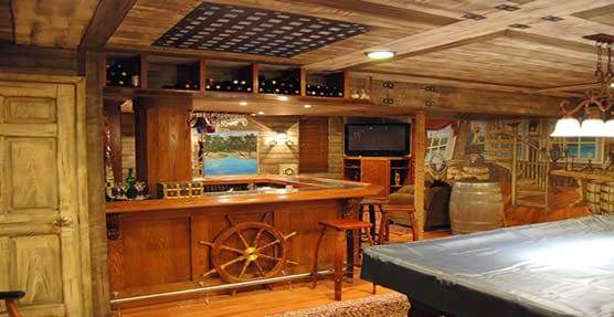 pirate man cave design