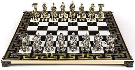 Trojan warrior chess set