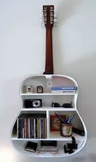 Creative re-Purpose Guitar shelves