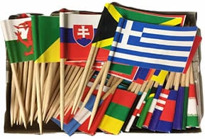miniature country flags