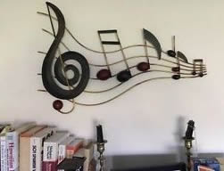 musical notes wall art