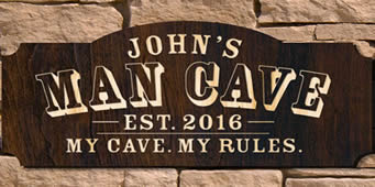 personalized man cave sign
