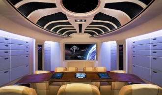 Star Trek themed man cave