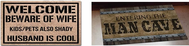 cool husband man cave mat