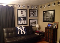 spare room baseball man cave