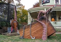 sunken ship Halloween decor suits nautical man cave