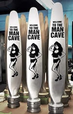 welcome to the man cave propeller blade