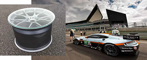 Aston Martin wheel rim table