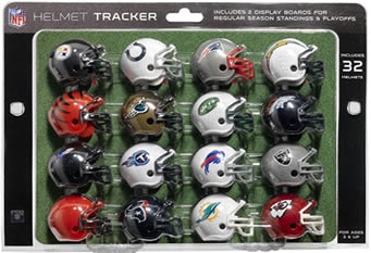 NFL helmet playoff trackers