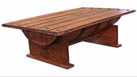 Whiskey barrel table