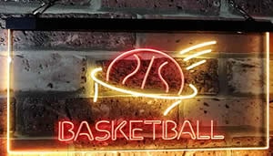 basketball neon sign