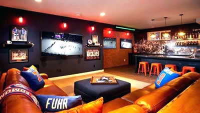 man cave sports bar