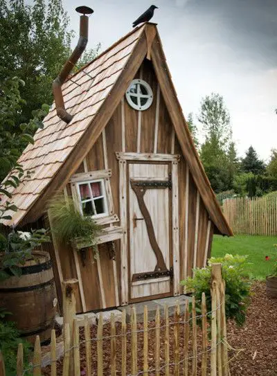 The lopsided fairytale she shed office