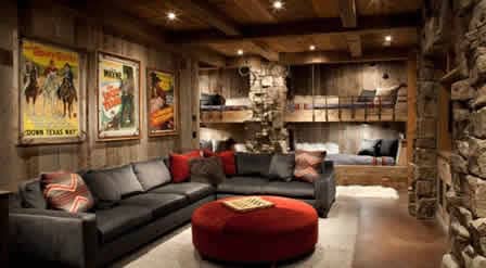 ceiling lights are best in basement man cave