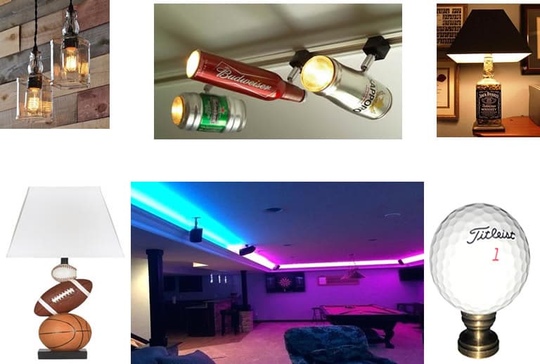 cool man cave lighting