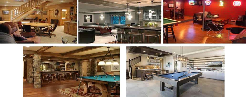 Basement bar man cave ideas