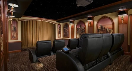 Basement movie man cave idea