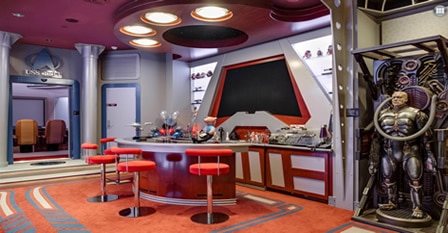 New Generation Star Trek man cave