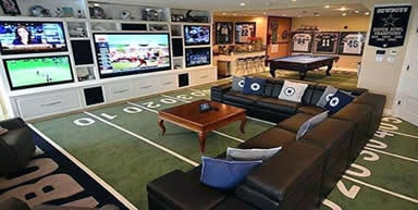 football man cave idea