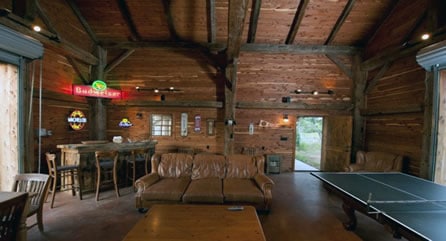 rustic bar barn man cave idea