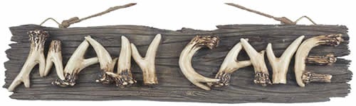 man cave caveman sign