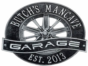 personalized man cave hanging sign