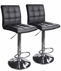 Modern square adjustable bar stools