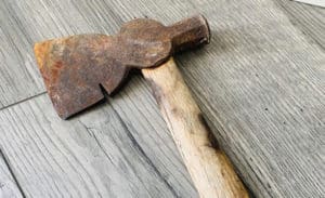 Rustic antique hammer