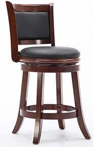 Rustic swivel bar stool