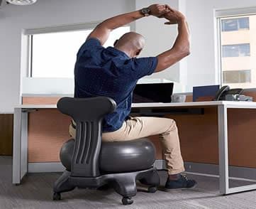 Balance ball chair