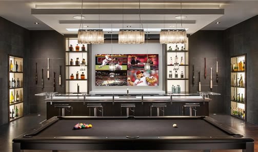 Best sports man cave