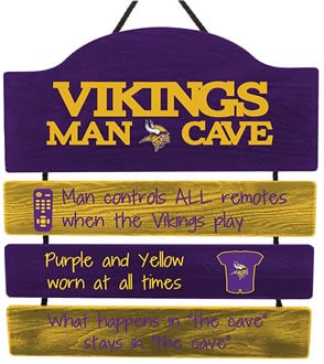 Minnesota Vikings man cave flag