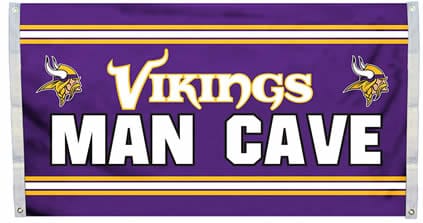 Minnesota Vikings man cave flag