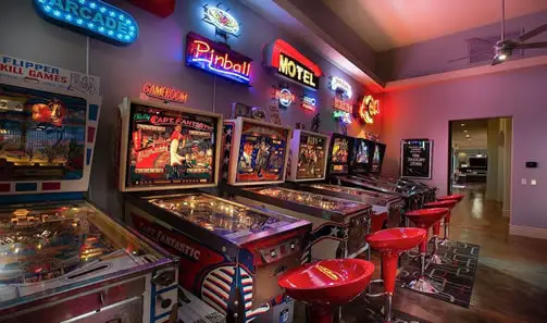 retro gaming man cave