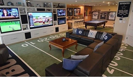 Cowboys NFL man cave
