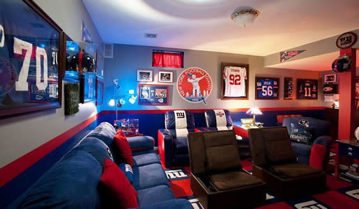 Giants NFL man cave