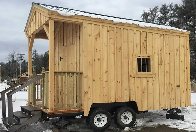 Wheels on a shed