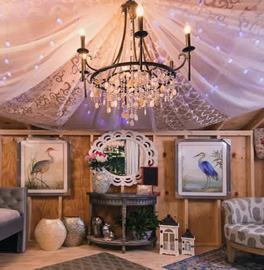 The chandelier