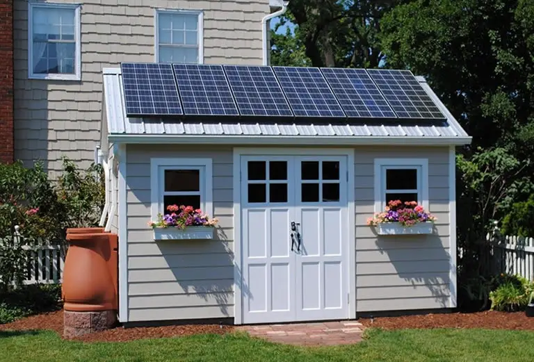solar powered shed